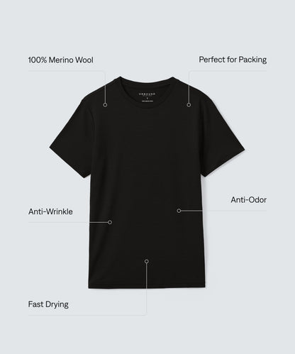 Men's Merino Crew Neck T-Shirt